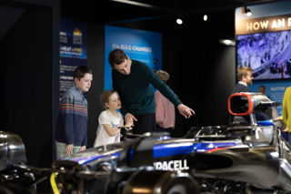 Family In Williams Exhibition At Haynes Motor Museum
